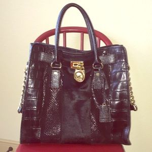 Michael Kors special edition large black tote